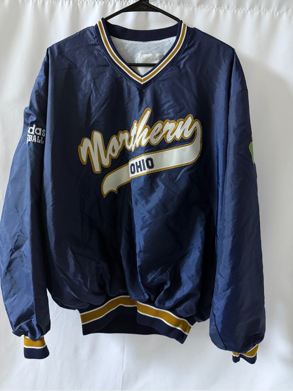 Vintage DeLONG Northern Ohio Baseball Pullover Jacket XL